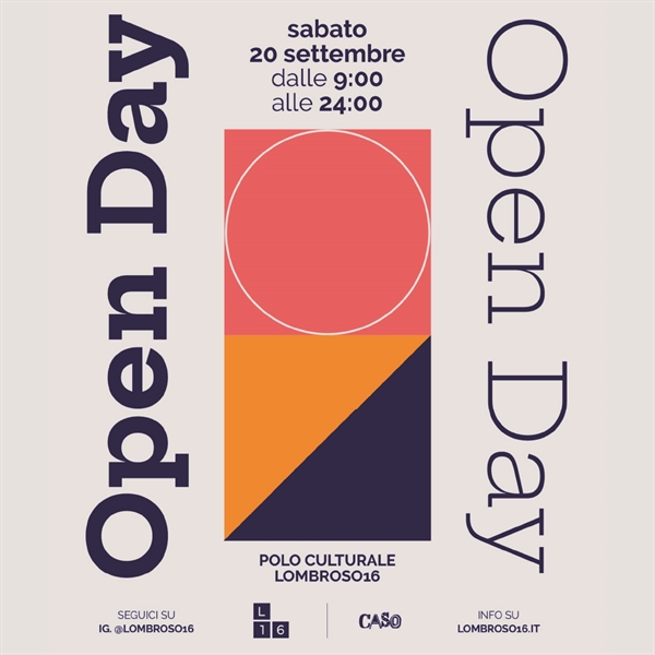 OPEN DAY LOMBROSO 16 OPEN DAY LOMBROSO 16